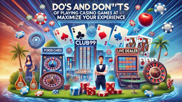 Playing Live Casino Games at Club99