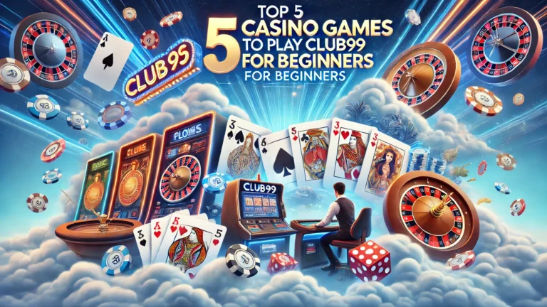 Top 5 Casino Games to Play on Club99 for Beginners