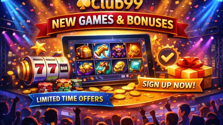 New games and bonuses at Club99