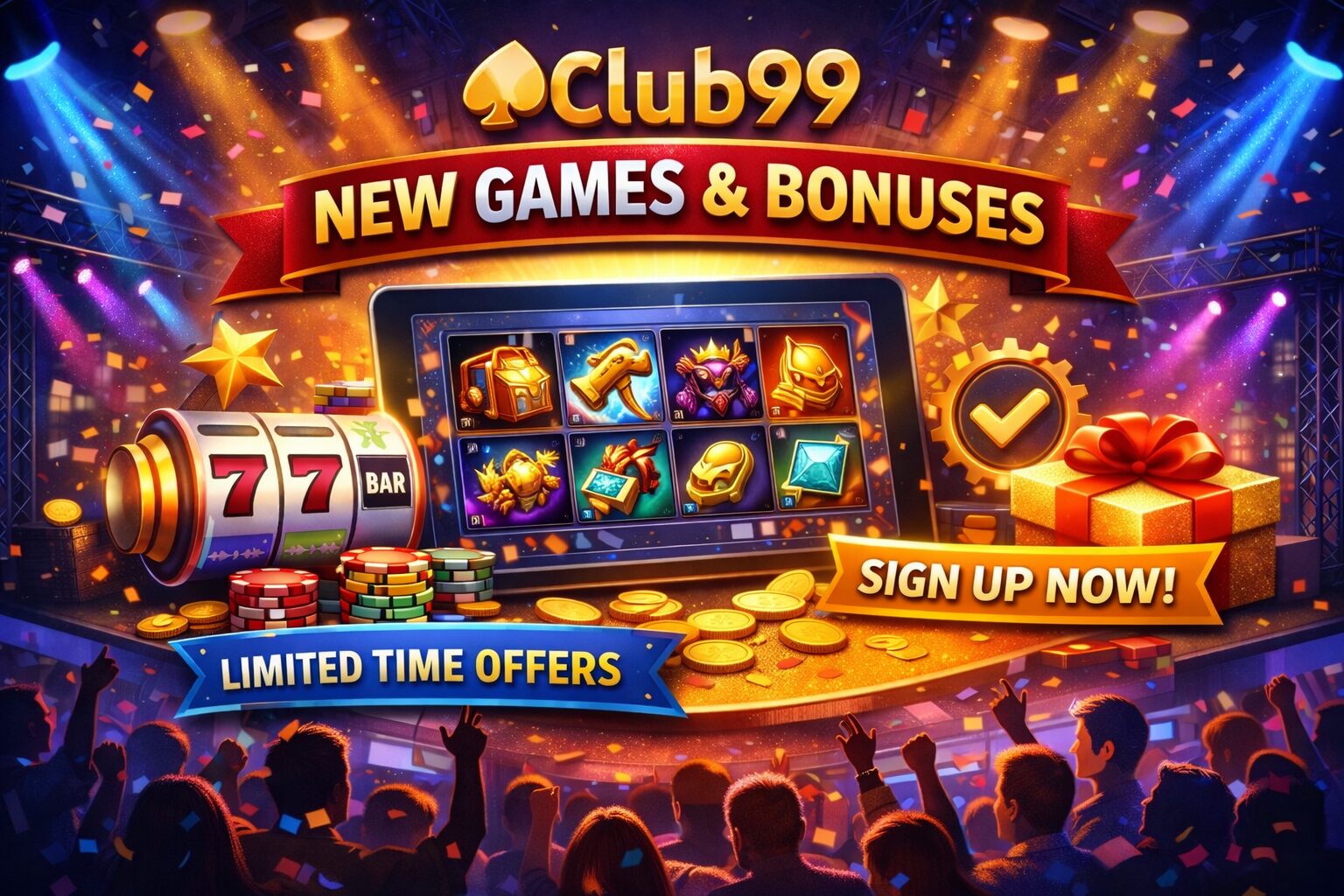 New games and bonuses at Club99